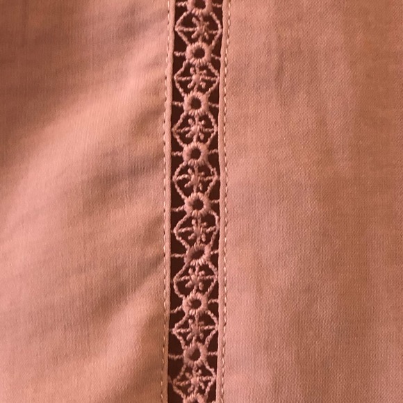 Boho Top Peplum Square Neck Mauve Size S - Picture 5 of 10